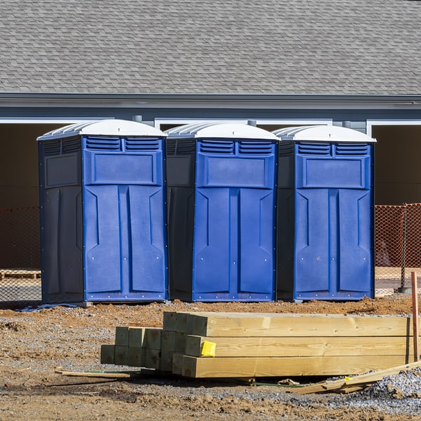 are there any restrictions on where i can place the porta potties during my rental period in Holiday Lake